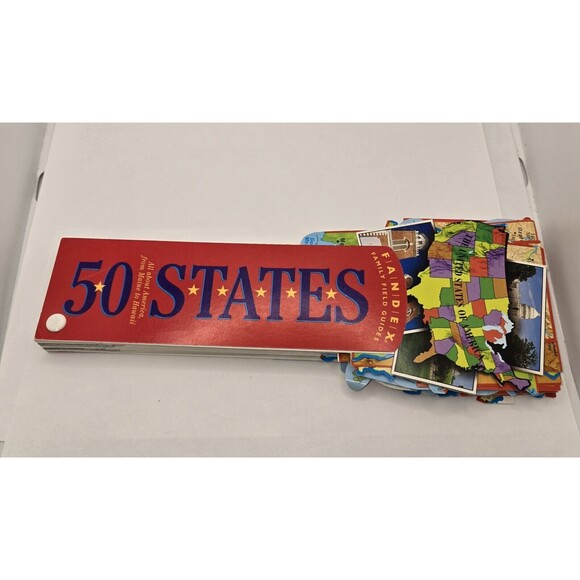 Fandex Family Field Guides: 50 States by Thomas J. Craughwell (1998, Cards,Flash - Picture 1 of 3